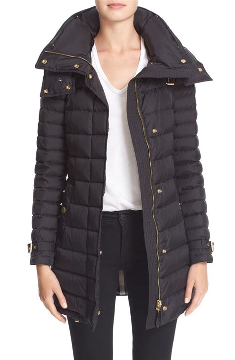 burberry brit burberry harrowden hooded down coat|Burberry cashmere cape coat.